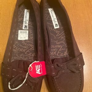 New American Eagle Brown Flats- -Size 9.5W
